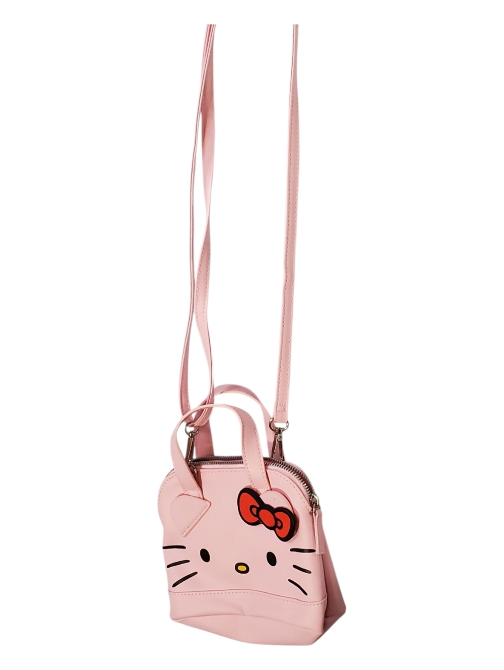 Hello Kitty Pink Mini Crossbody Bag with Bow Accent